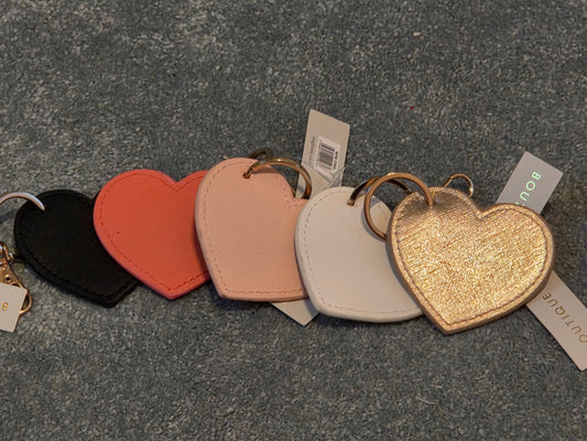 Boutique heart shaped keyring