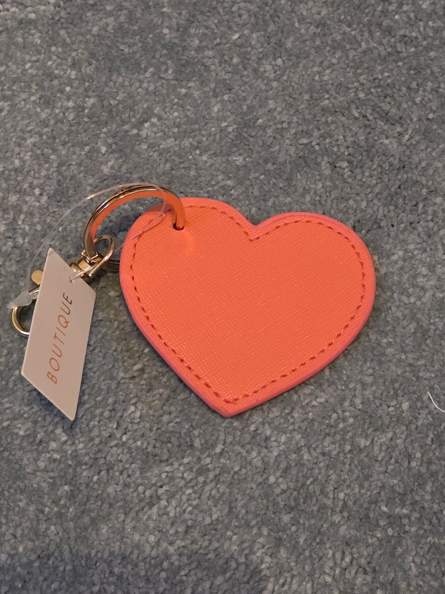Boutique heart shaped keyring