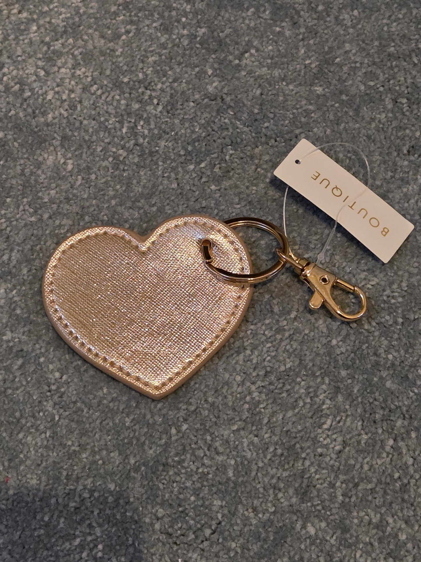 Boutique heart shaped keyring