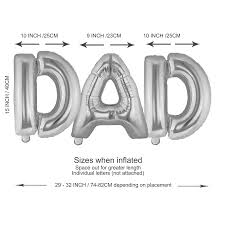 DAD shaped foil balloon