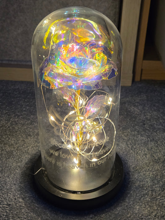 Memorial forever rose gift lamp - table light - novelty lighting