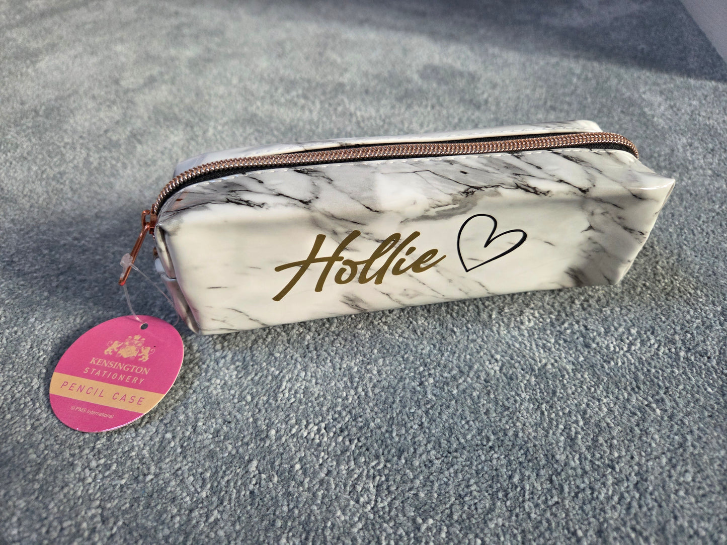 Personalised Marble effect pencil case